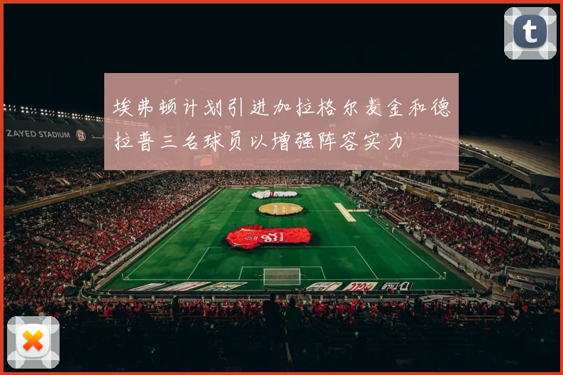 埃弗顿计划引进加拉格尔麦金和德拉普三名球员以增强阵容实力