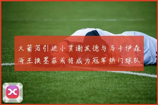 火箭若引进小贾谢泼德与马卡伊森海王换墨菲或将成为冠军热门球队